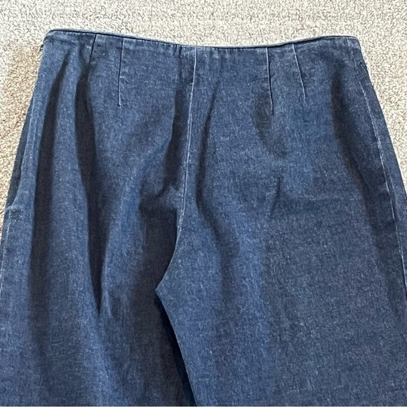 Brooks Brothers Jeans Womens 6 Blue Pull On Tapered Denim Size Zipper Stretch - Picture 7 of 8